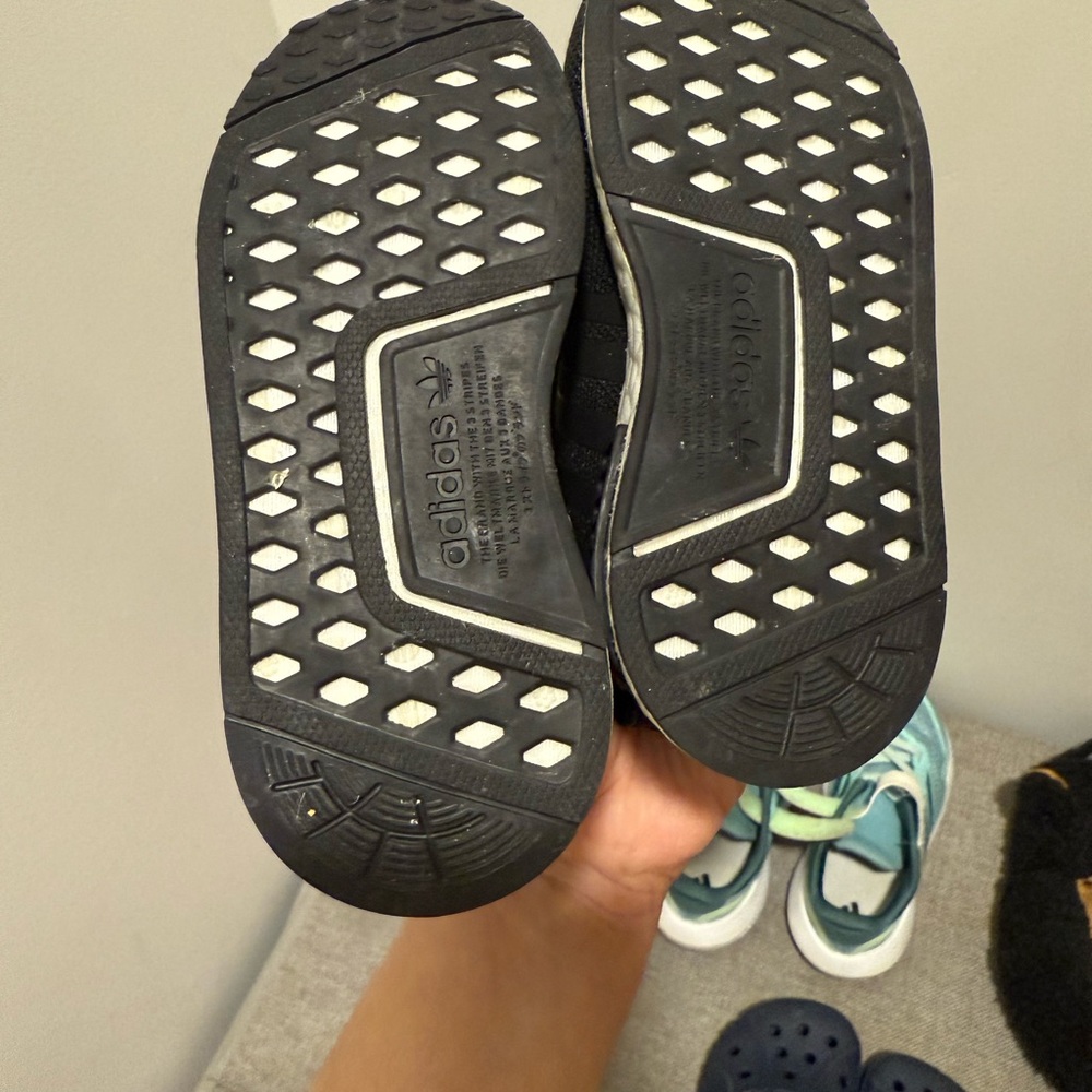 Adidas Kids Pink and White Sneakers - Picture 7 of 9